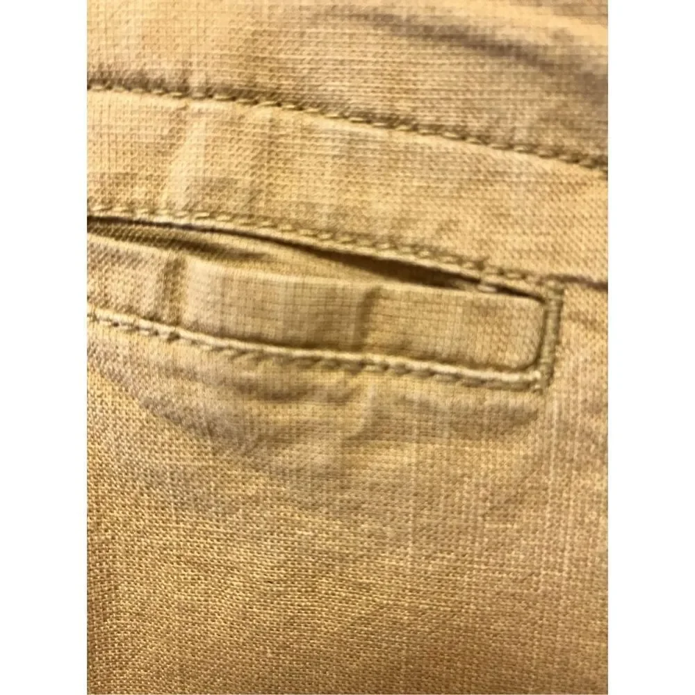 Levi’s Strauss Tan Flat Front Textured Bermuda Shorts sz 38 EUC